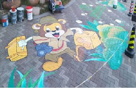  南靖县夏季画地面彩绘会遇到的问题