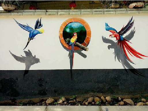  南靖县视觉错位-3D墙绘设计