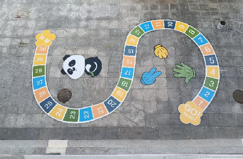  南靖县地面游戏彩绘