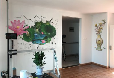  南靖县墙体彩绘相比墙纸的优势。