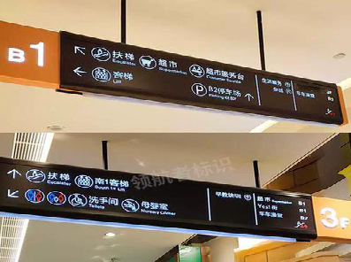  南靖县如何通过商场标识牌引导客流分布？